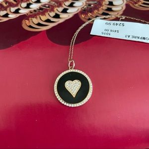 Cote d'or 14K Gold Heart Necklace